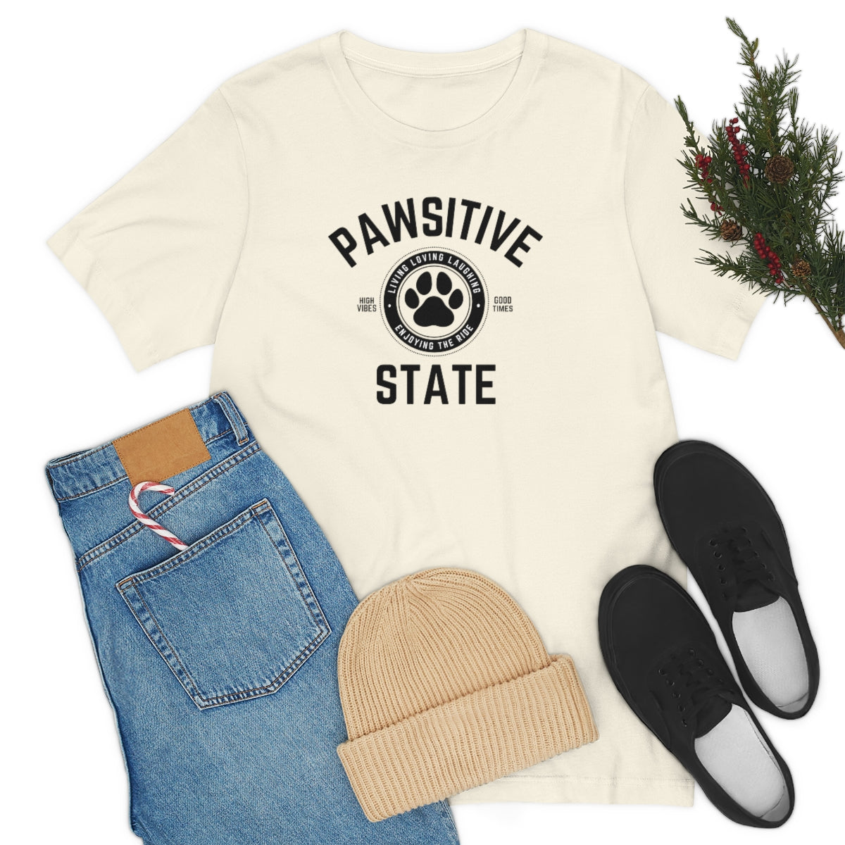 Pawsitive State Unisex Short Sleeve Tee