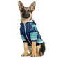 Christmas Holiday Hoodie Knit Look For Dogs Happy Pawlidays in Blues