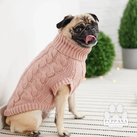 Classic Cable Knit Luxe Sweater in Pink