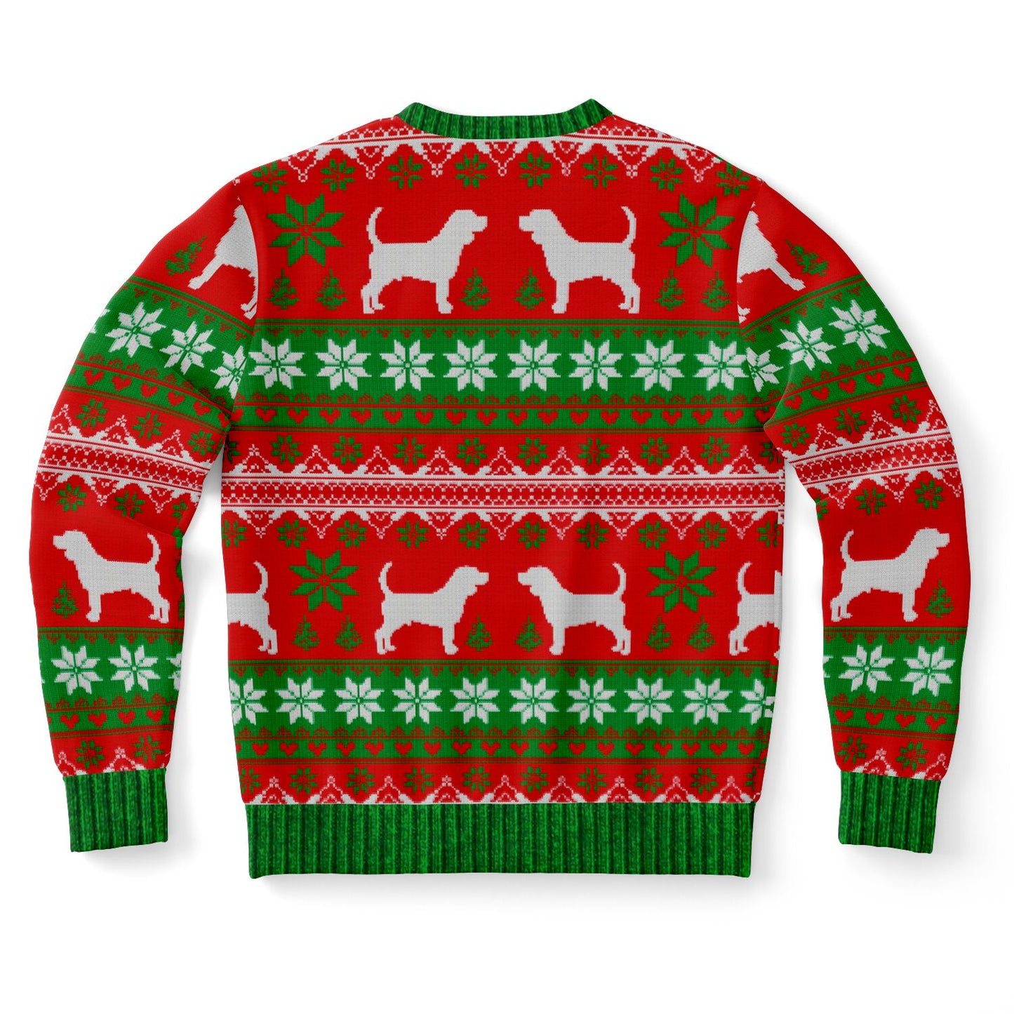 Holiday Ugly Christmas Sweater Sweatshirt BEAGLE ALL THE WAY