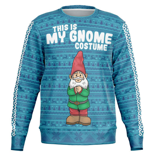 Holiday Ugly Christmas Sweater Sweatshirt MY GNOME COSTUME