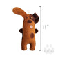 Eco-Friendly Silly Puppy Natural Leather Dog Chew Toy