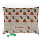 Dachshund Dog Pumpkins Personalized Pet Bed, Doxie Autumn Pet Bed