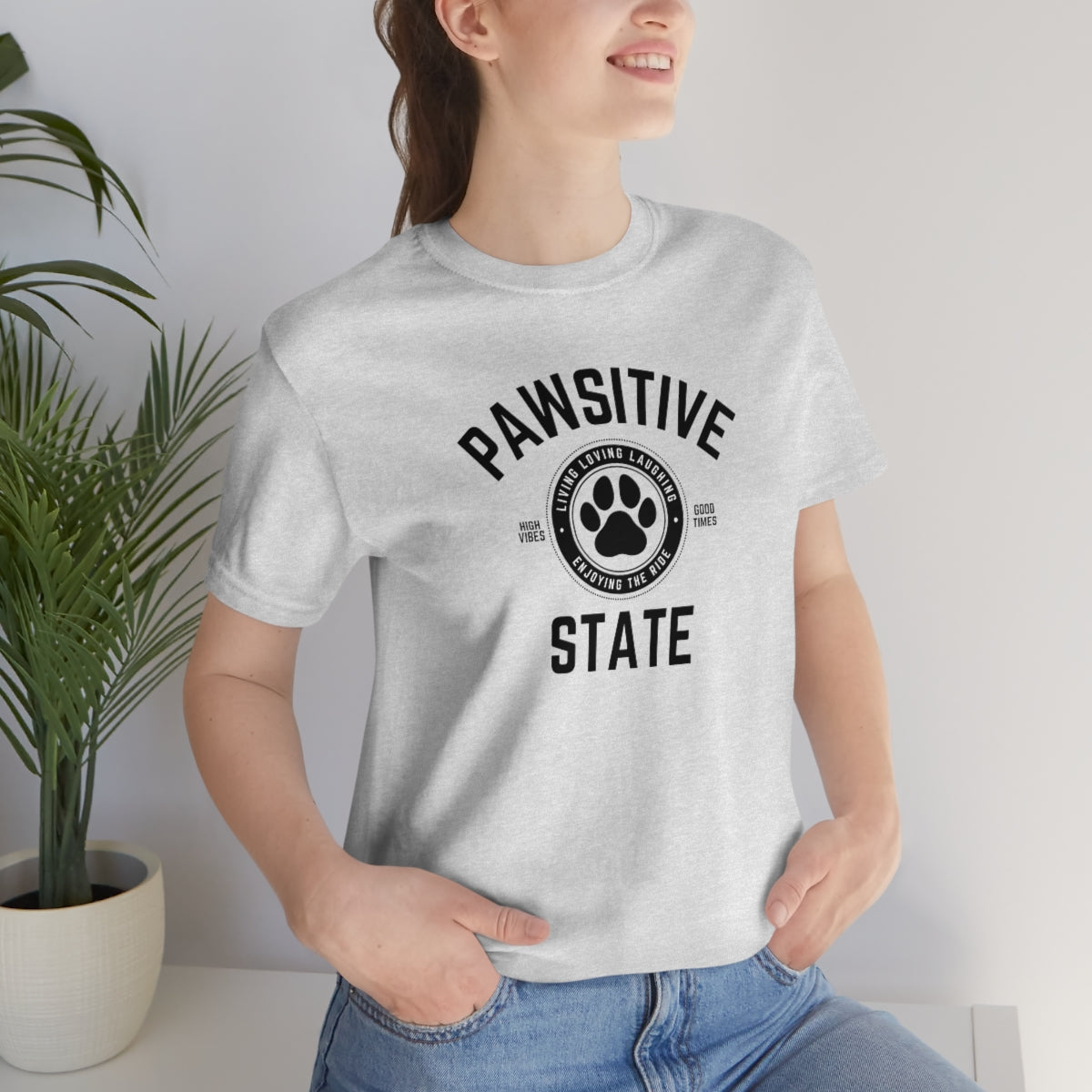 Pawsitive State Unisex Short Sleeve Tee