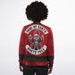 Holiday Ugly Christmas Sweater Sweatshirt Red Biker Jacket SONS OF SANTA