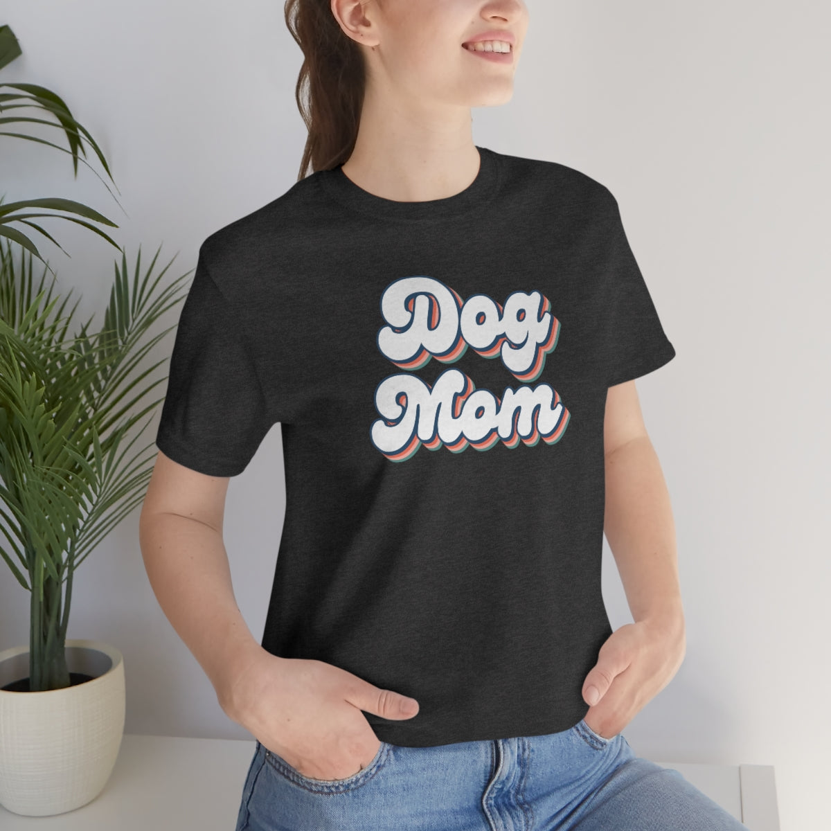 Dog Mom T-Shirt, Dog Tee Shirt, Dog Lover, Dog Mom Gift, Gift Dog T-shirt, Retro T-Shirt