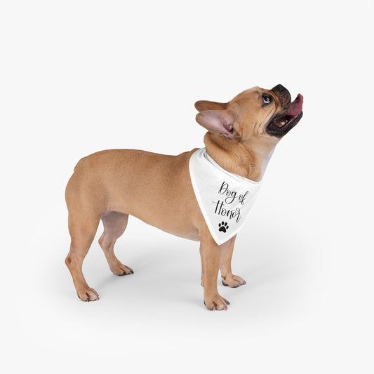 Wedding Dog Of Honor Bandana, Wedding Dog