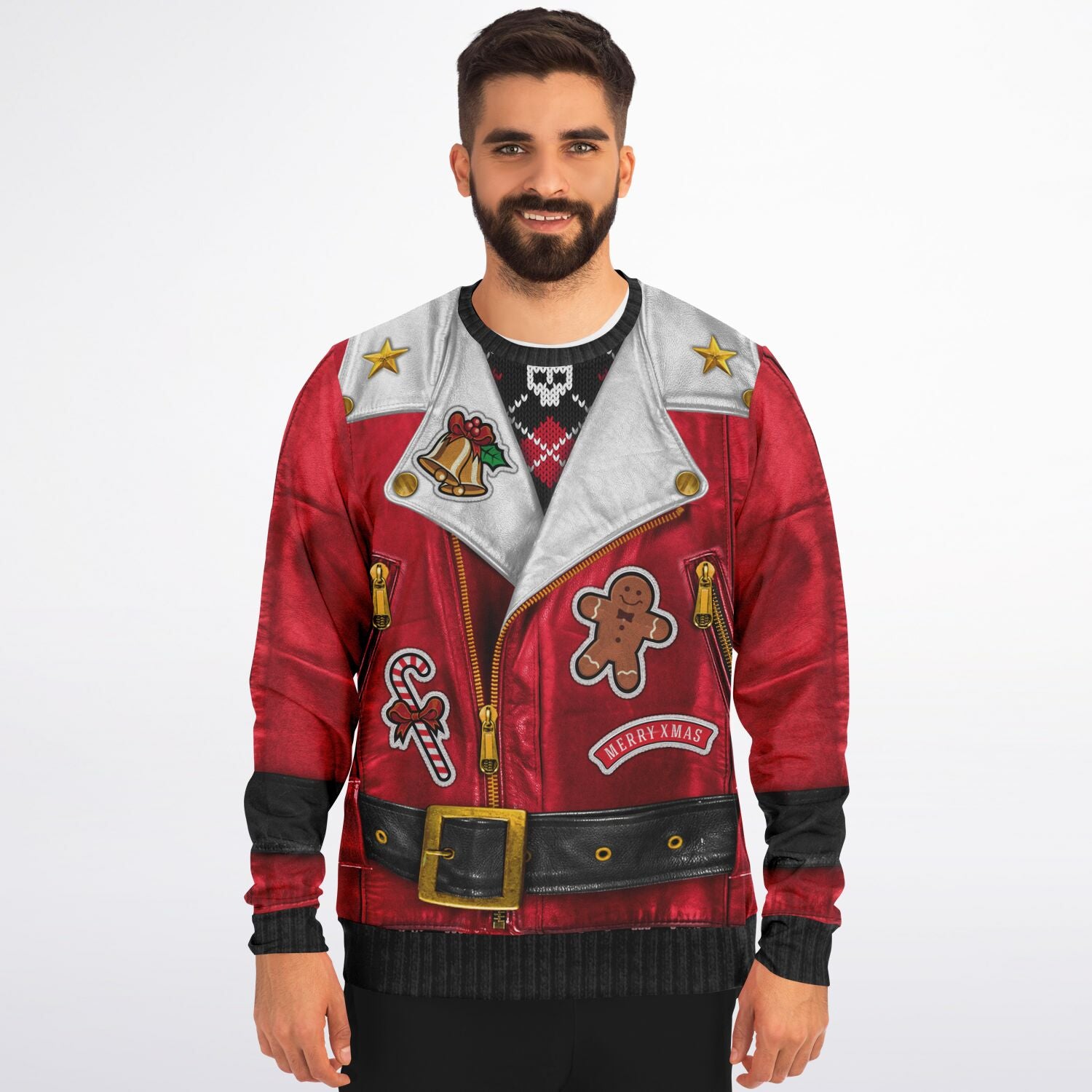 Biker christmas outlet sweater