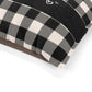 Buffalo Check Black And Cream Personalized Pet Bed