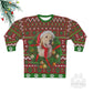 Holiday Ugly Christmas Sweater Sweatshirt Red Personalize Customize With Your Own Dog Photo