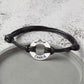 Pet Name Customizable Silver And Leather Bracelet With Icon