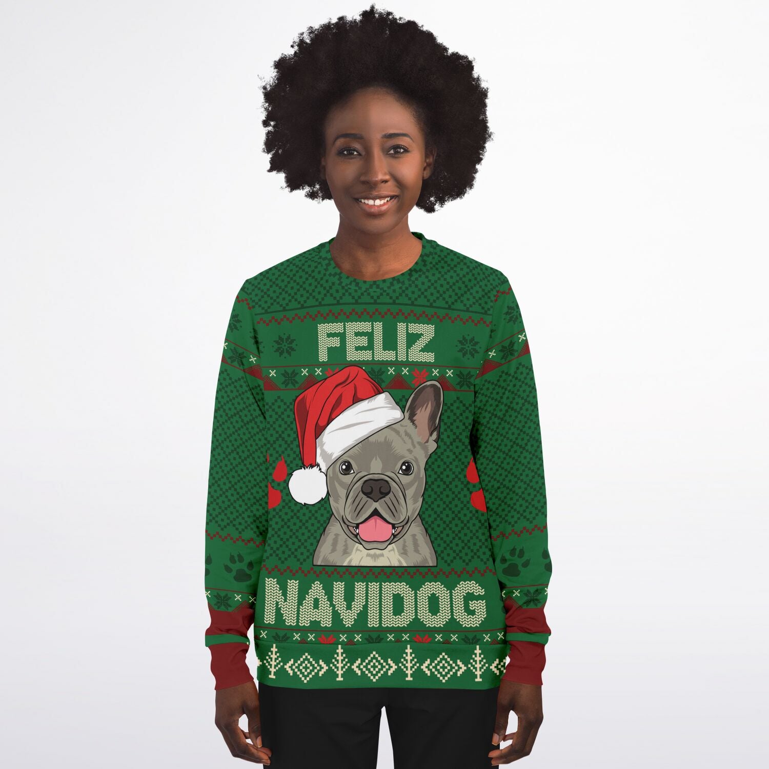 Bulldog on sale xmas sweater