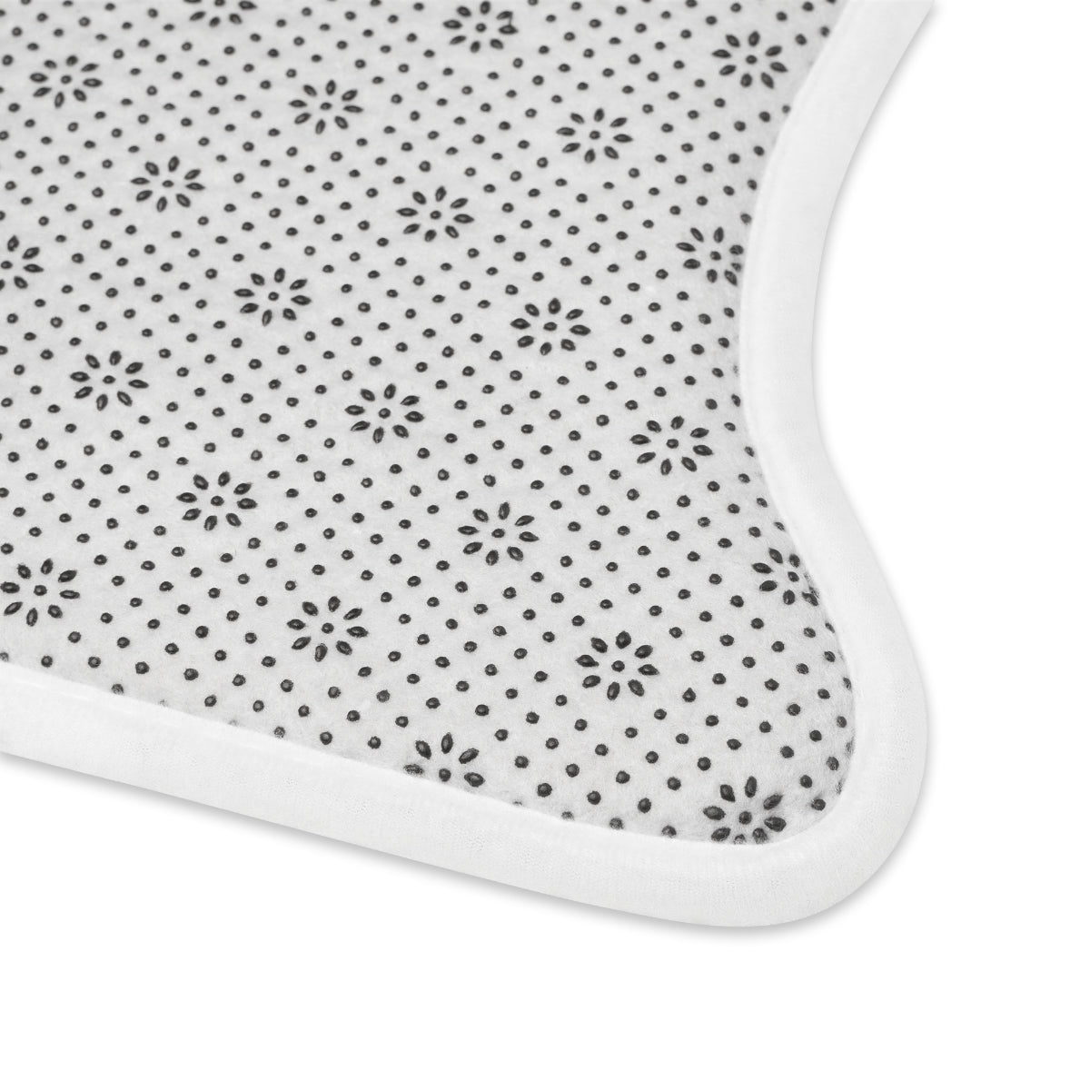 Bone Shape Feeding Mat Grey And White Trees, Mat For Dog Bowls, Christmas Holiday Mat