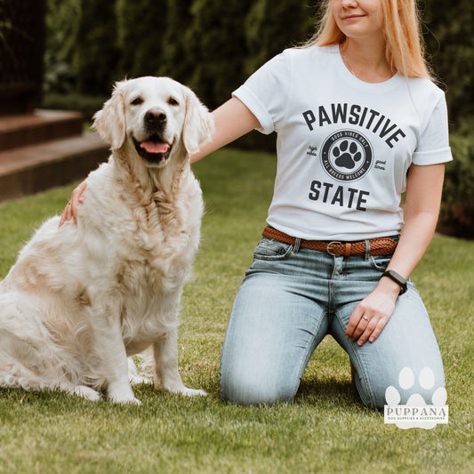 Pawsitive State Unisex T-Shirt, Good Vibes Only