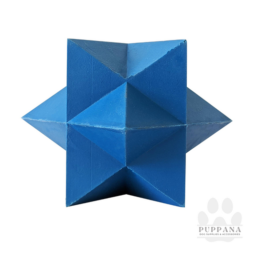 Eco-Friendly Blue Star Natural Rubber Dog Chew Toy