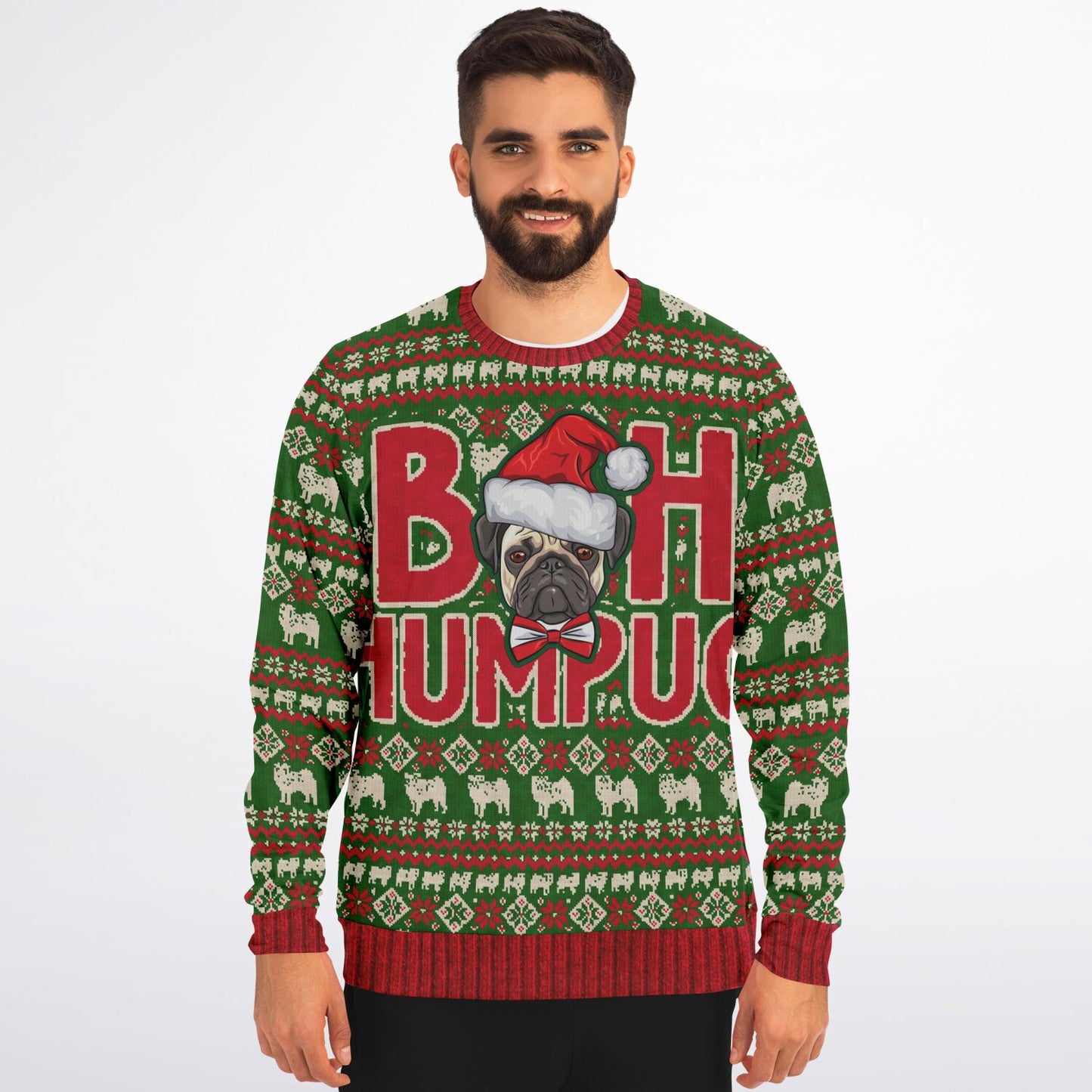 Holiday Ugly Christmas Sweater Sweatshirt BAH HUMPUG