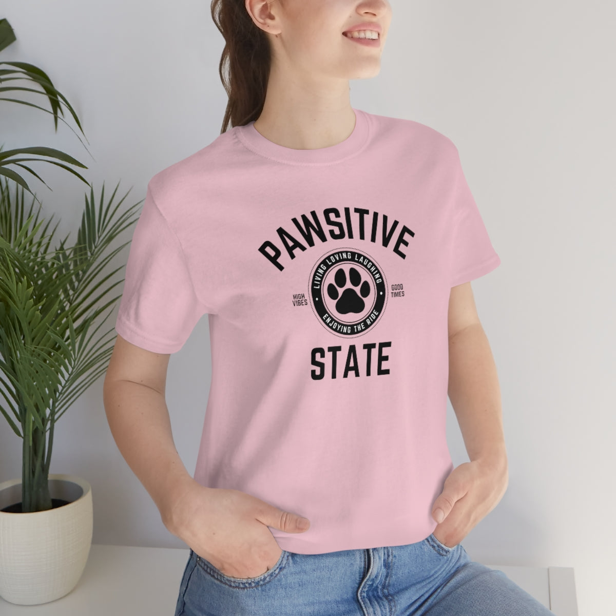 Pawsitive State Unisex Short Sleeve Tee