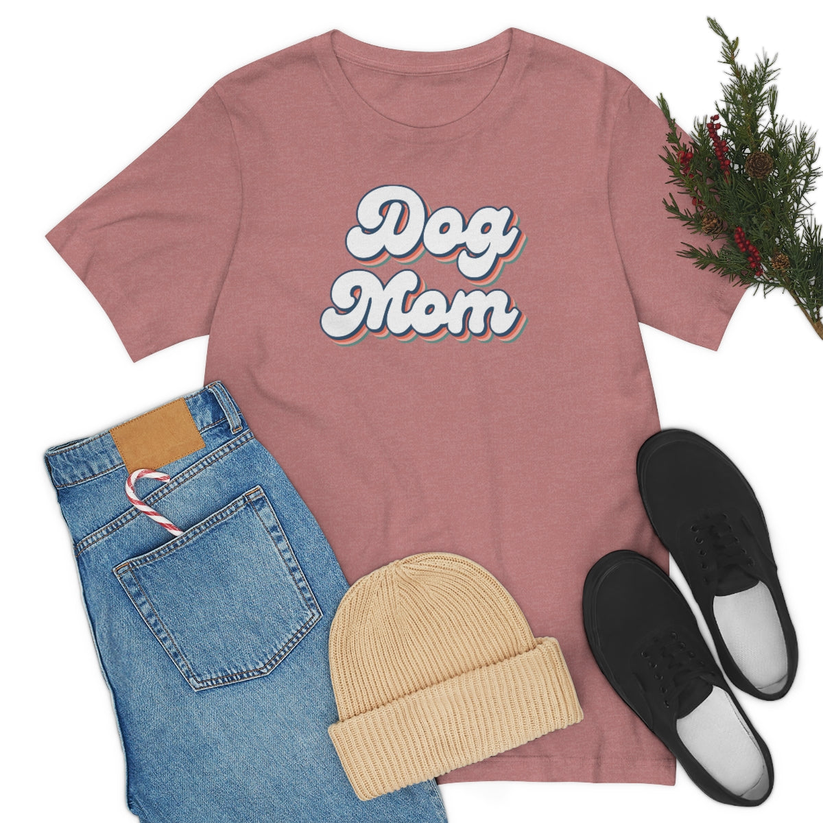 Dog Mom T-Shirt, Dog Tee Shirt, Dog Lover, Dog Mom Gift, Gift Dog T-shirt, Retro T-Shirt