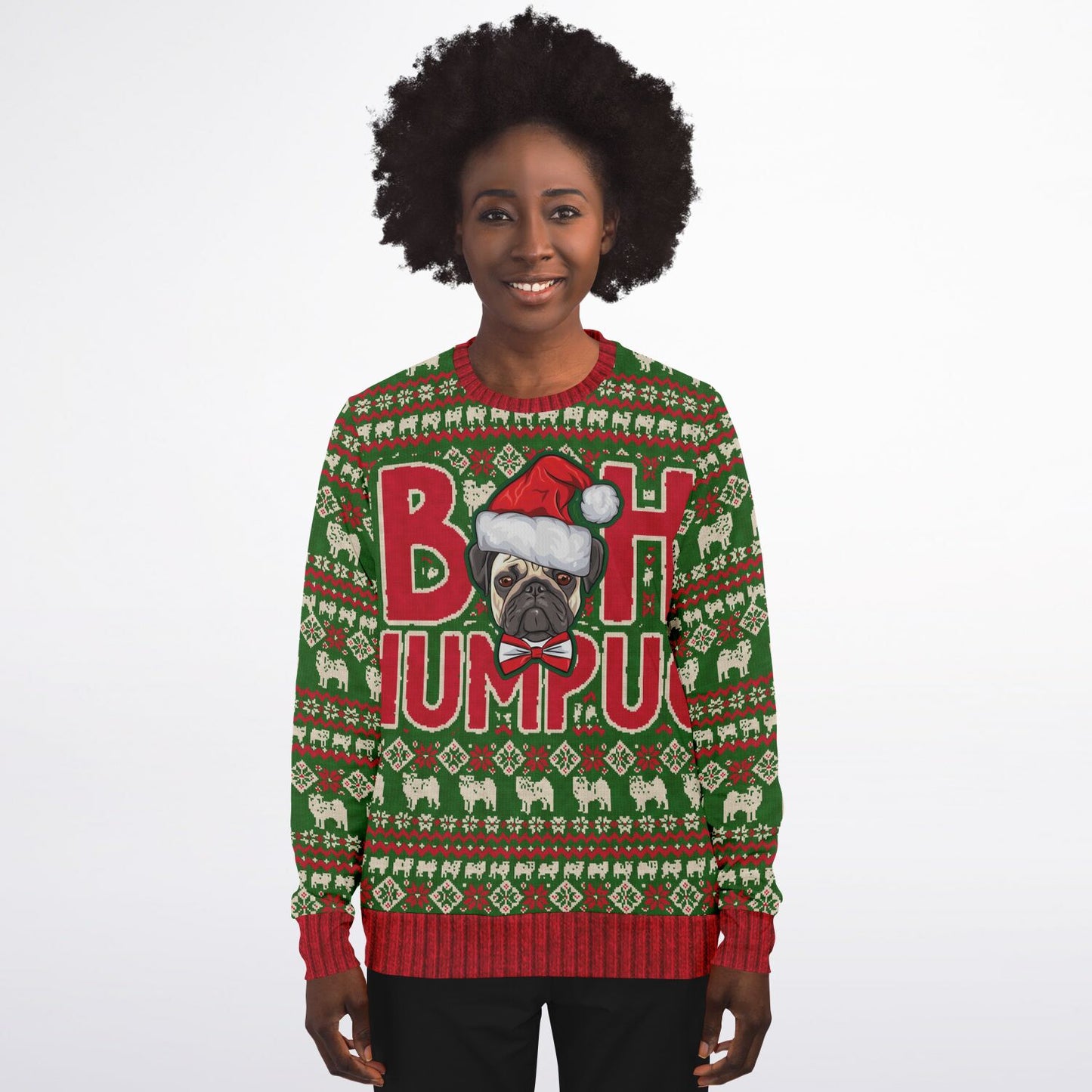 Holiday Ugly Christmas Sweater Sweatshirt BAH HUMPUG