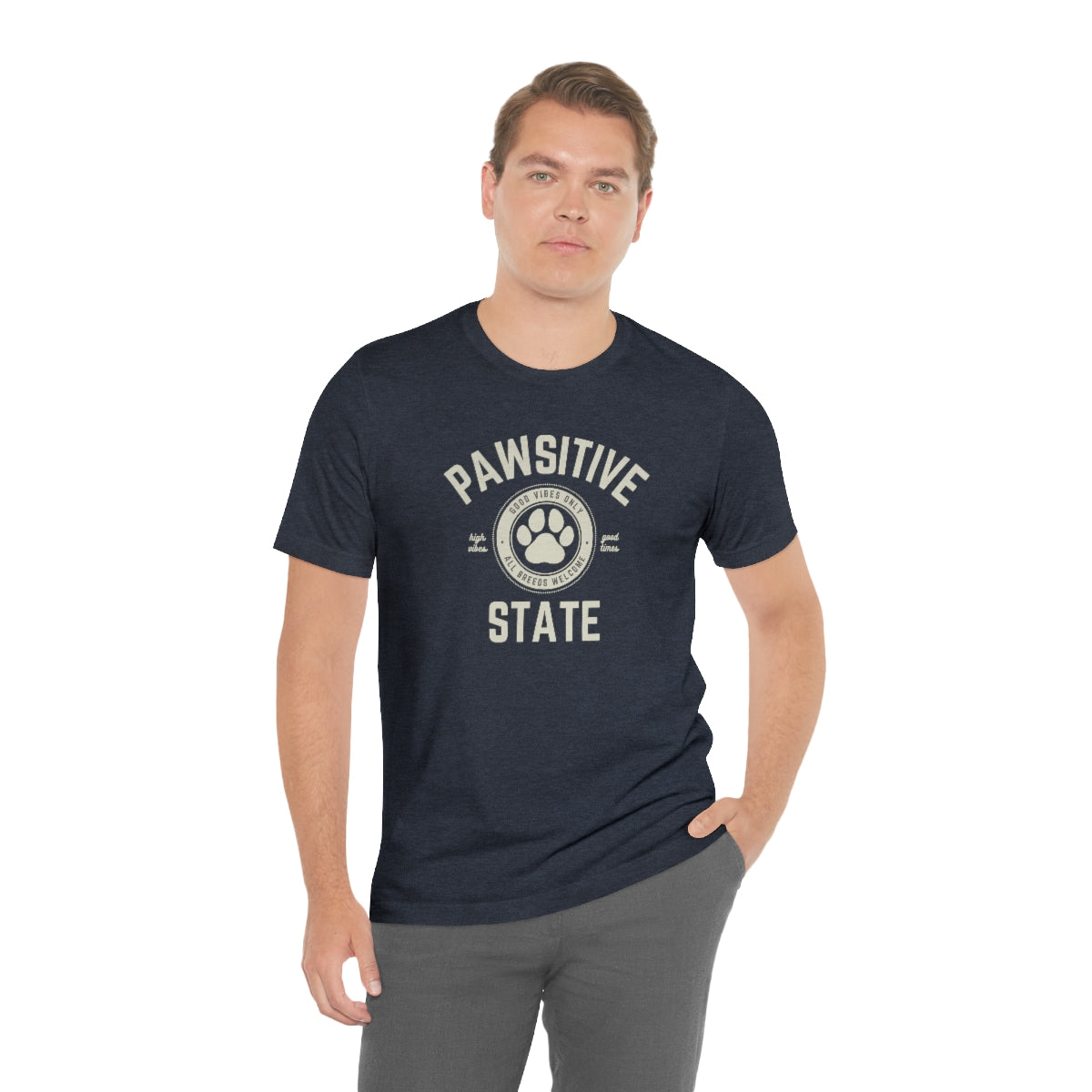 Pawsitive State Good Vibes Only Unisex Short Sleeve T-Shirt