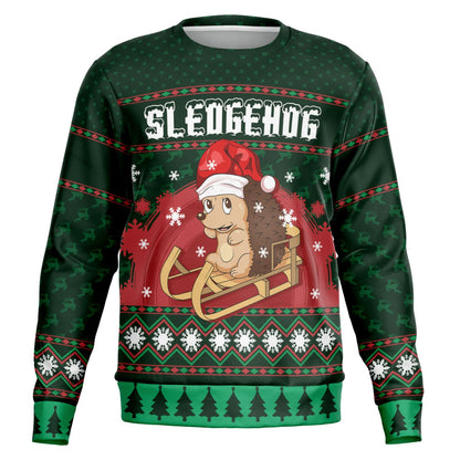 Holiday Ugly Christmas Sweater Sweatshirt SLEDGEHOG