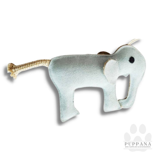 Eco-Friendly Elephant Natural Leather Dog Chew Toy