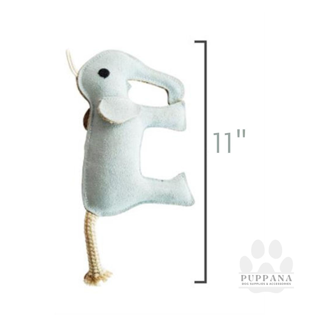 Eco-Friendly Elephant Natural Leather Dog Chew Toy