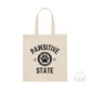 Pawsitive State Canvas Tote Bag Good Vibes Only